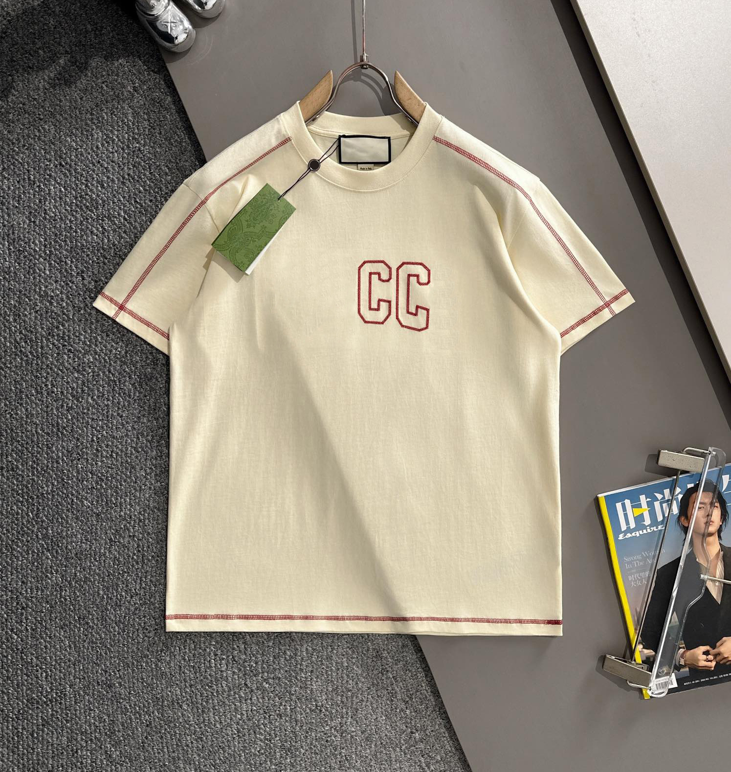 Men's Plus Teres & Polos with cotton printing and embroidery, 100% replica of European size t-shirts 33 422322