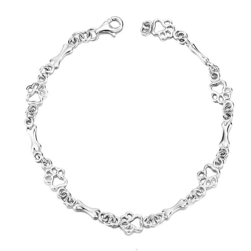 S925 Sterling Silver Two-Tone Chain Bracelet for Women Light Luxury Exquisite Simple Elegant Versatile Jewelry In Stock
