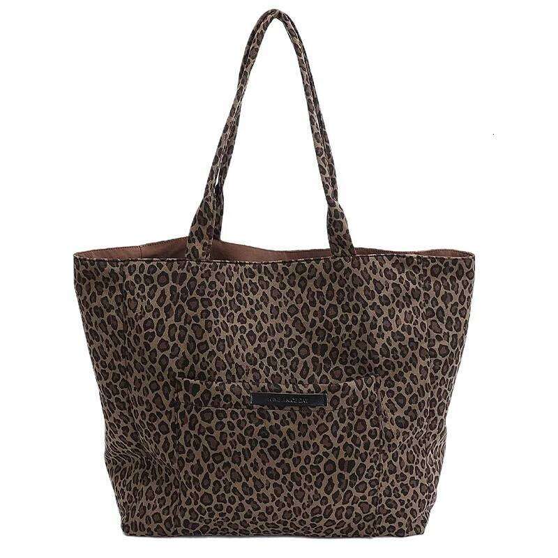 Leopard Print Fashion Tote Casual Large Capacity Commuting 2026 High Quality Women's Versatile Shoulder Bags