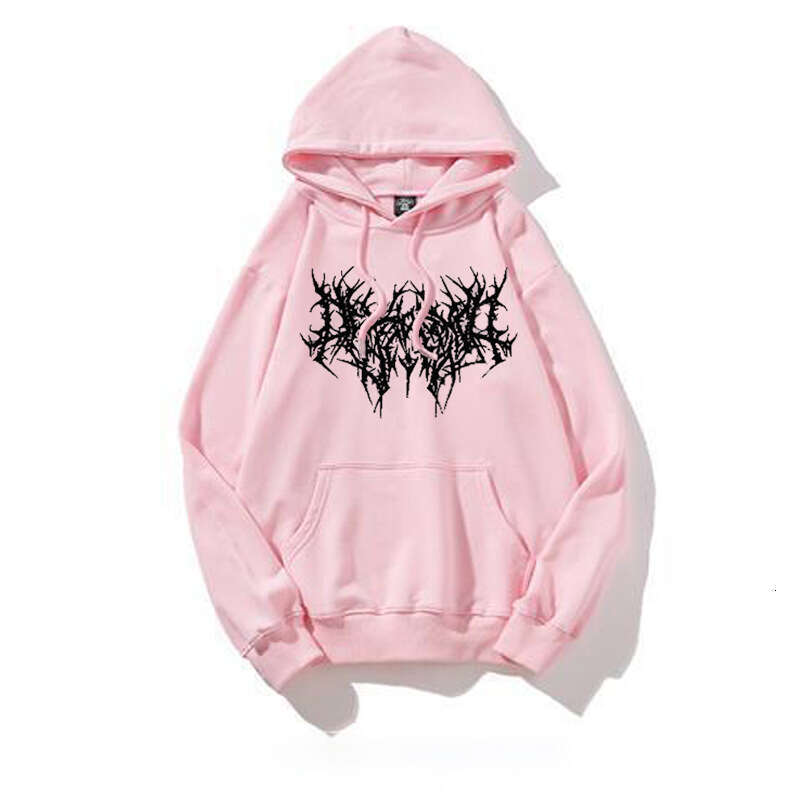 Gothic Oversized Hoodie Long Sleeve Harajuku Sweatshirt Aesthetic Hip-Hop Retro Fleece Top Women's Clothing