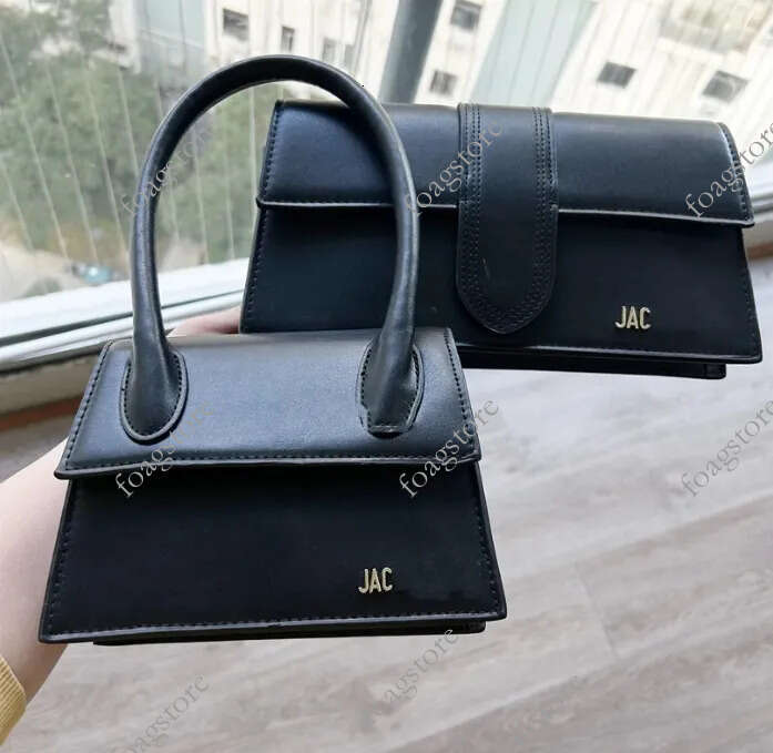 2026 AAA Jaquemeu Bag Purse Designer Bag Shoulder Fashion Handbag Leather Crossbody Tote Large Capacity Handbags Retro White Bags Mini High Quality Purses Black 470