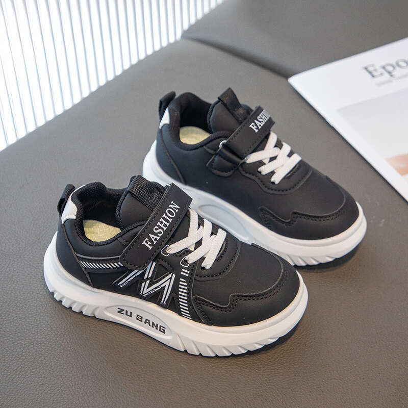 2025 Spring Autumn New Children's Thick-Soled Sneakers Running Casual Sports Single Shoes for Toddlers and Middle-Aged Students