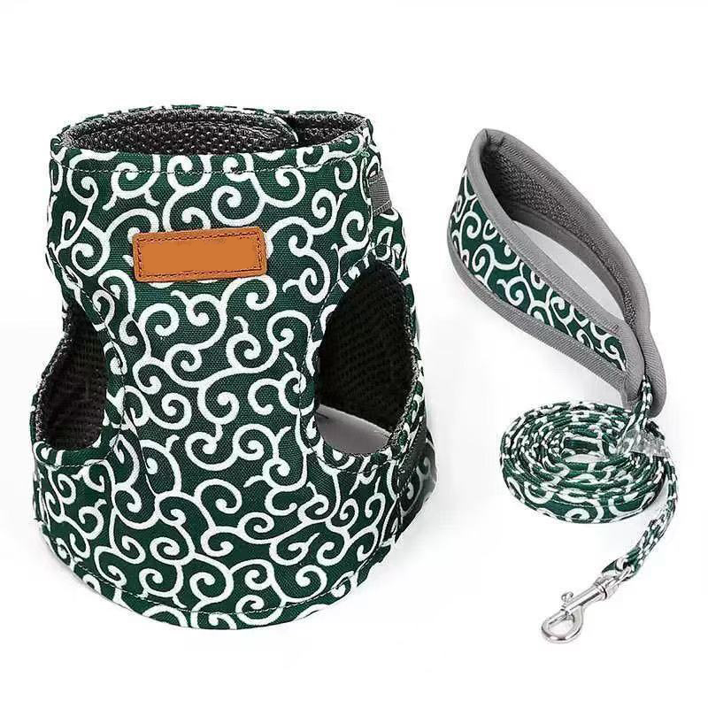 Pet supplies Favorite cat traction rope walking cat vest breathable pet chest strap cat traction strap Easy to carry and wear