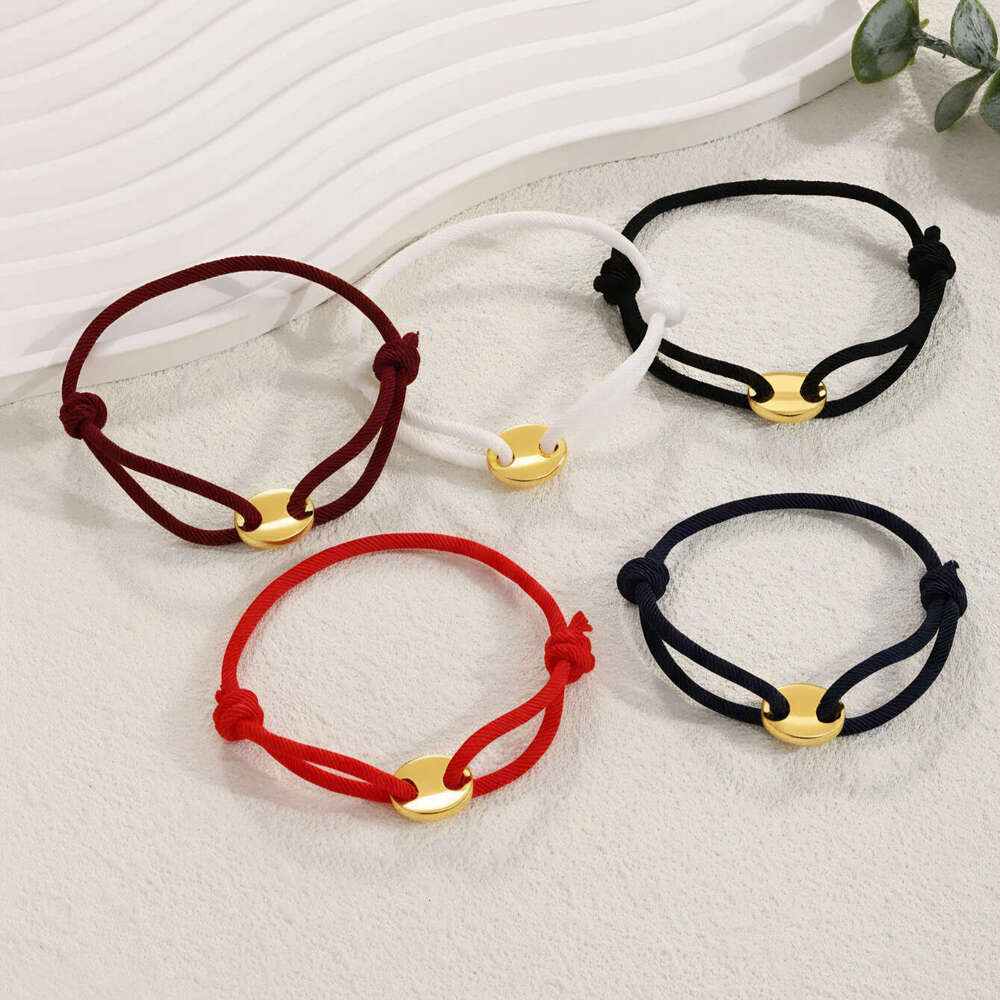 Cross-Border Hot Selling Stainless Steel Pig Nose Milan Hand-Woven Adjustable Bracelet for Men and Women Wholesale