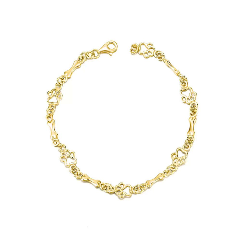 S925 Sterling Silver Two-Tone Chain Bracelet for Women Light Luxury Exquisite Simple Elegant Versatile Jewelry In Stock