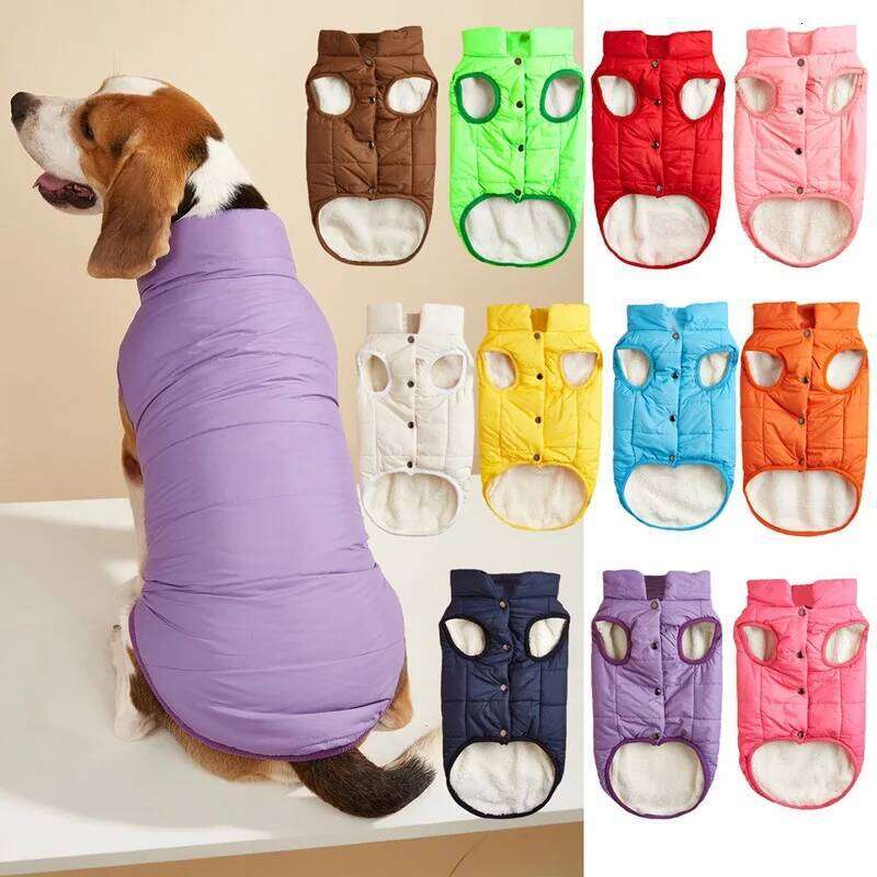Dog Coat Puffer Vest,Dog Windproof Cold Weather Coats Pet Snowsuit Padded Vests, Puppy Winter Clothes for Small Dogs 26N0104