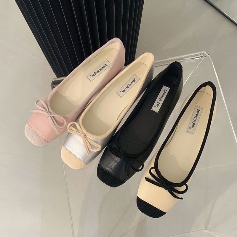 Ddmysports Flat Gentle Evening French Style Little Red Single Women S Spring Autumn Summer Soft Sole Silver Ballet Shoes Outdoor Shoes