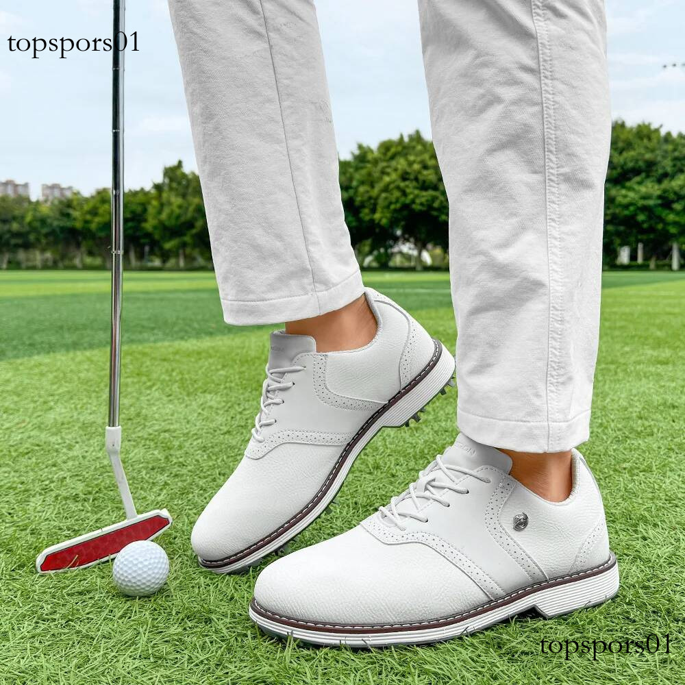 New Spikes Shoes Men Size 7-14 Golf Sneakers Walking Footwears for Golfers