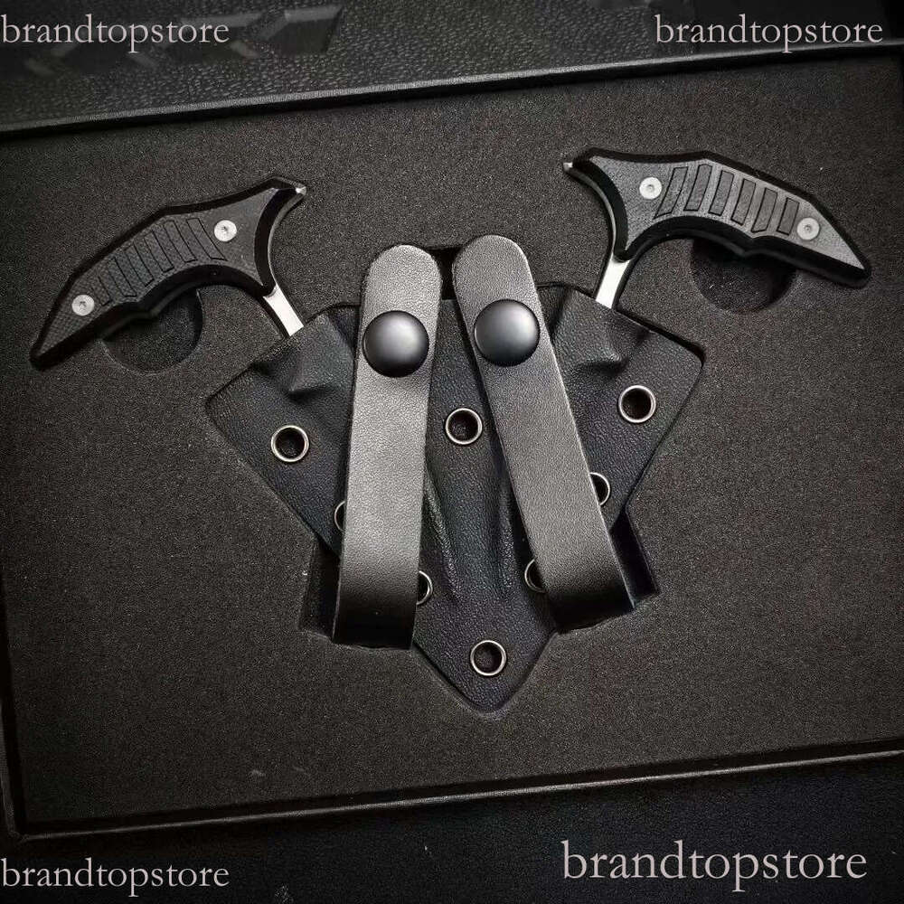 3Models Claw karambit Borka Fixed blade Knife 2.44'' D2 Blade, G10 Handles