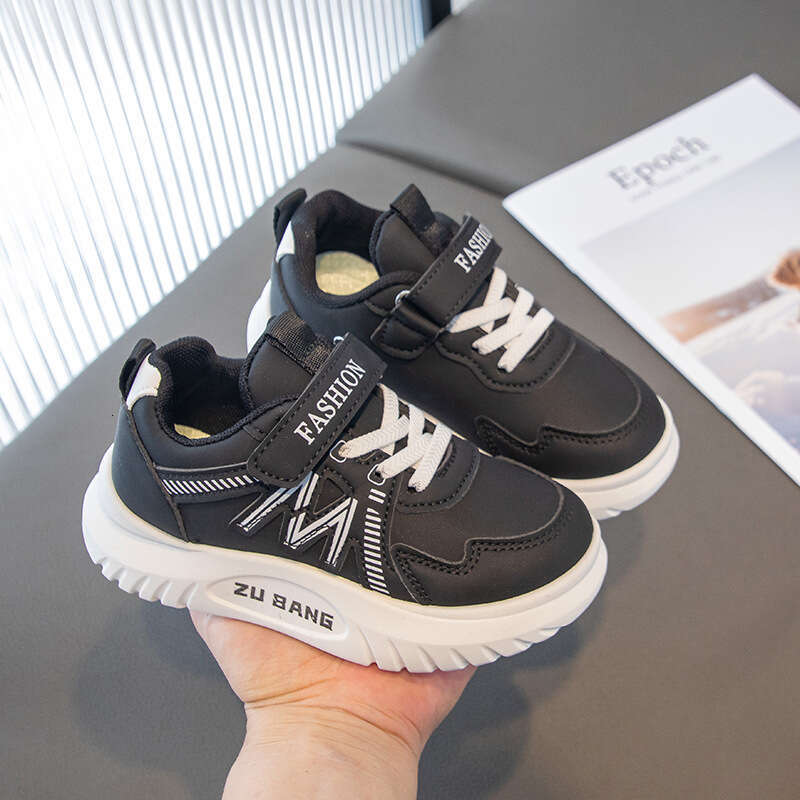 2025 Spring Autumn New Children's Thick-Soled Sneakers Running Casual Sports Single Shoes for Toddlers and Middle-Aged Students