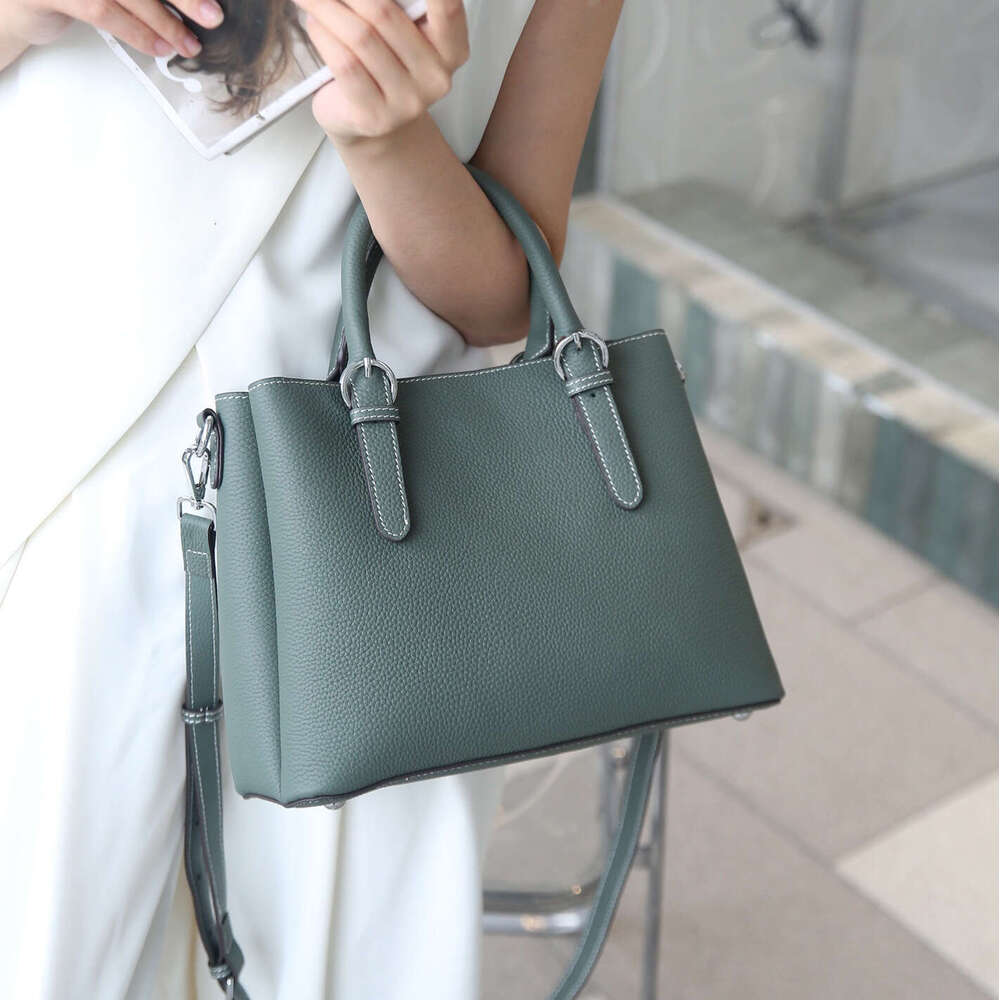 Luxury shoulder bag handbag Hobo leather tote bag for women, casual and fashionable TOGO top layer cowhide crossbody bag, large capacity SENYY