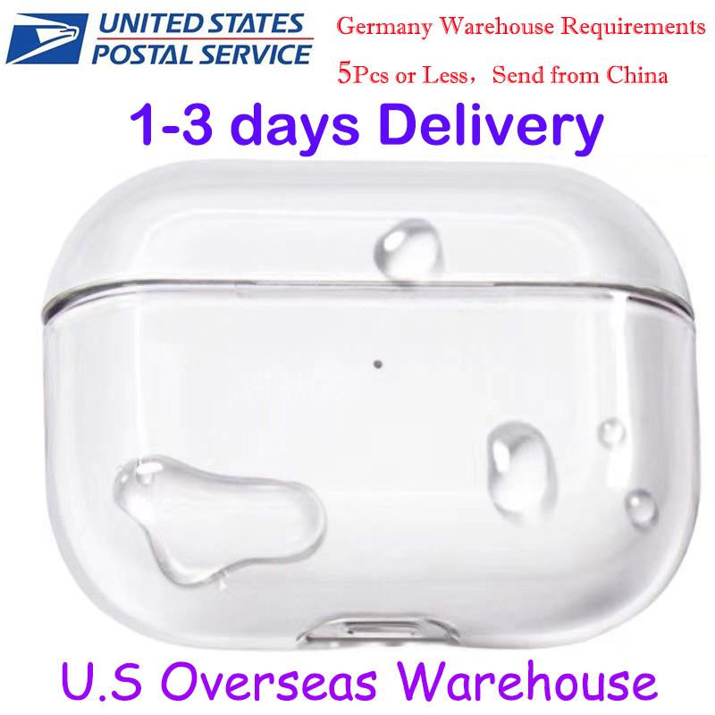 USA Stock For Apple AirPods 4 AirPods pro 2 3 Headphone Accessories Silicone Protective Headphone Cover Silicone case Headphone TPU Cases tory2