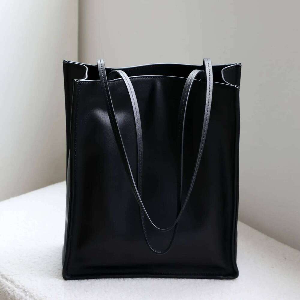 Suede Tote Bag Summer New Niche Design Vintage Minimalist Style Fashionable Cowhide Large Capacity Women's Handbag Suotong1222 - view 4