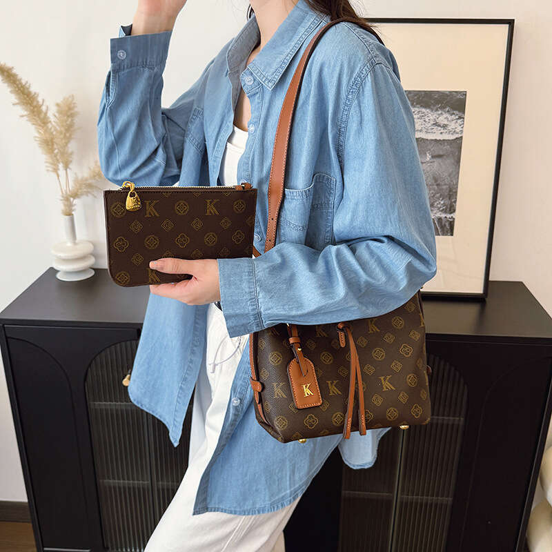 Saianna European Station Quality Color-Block Fashion Print High-Quality Texture Shopping Single Shoulder Underarm Tote Women's Bag