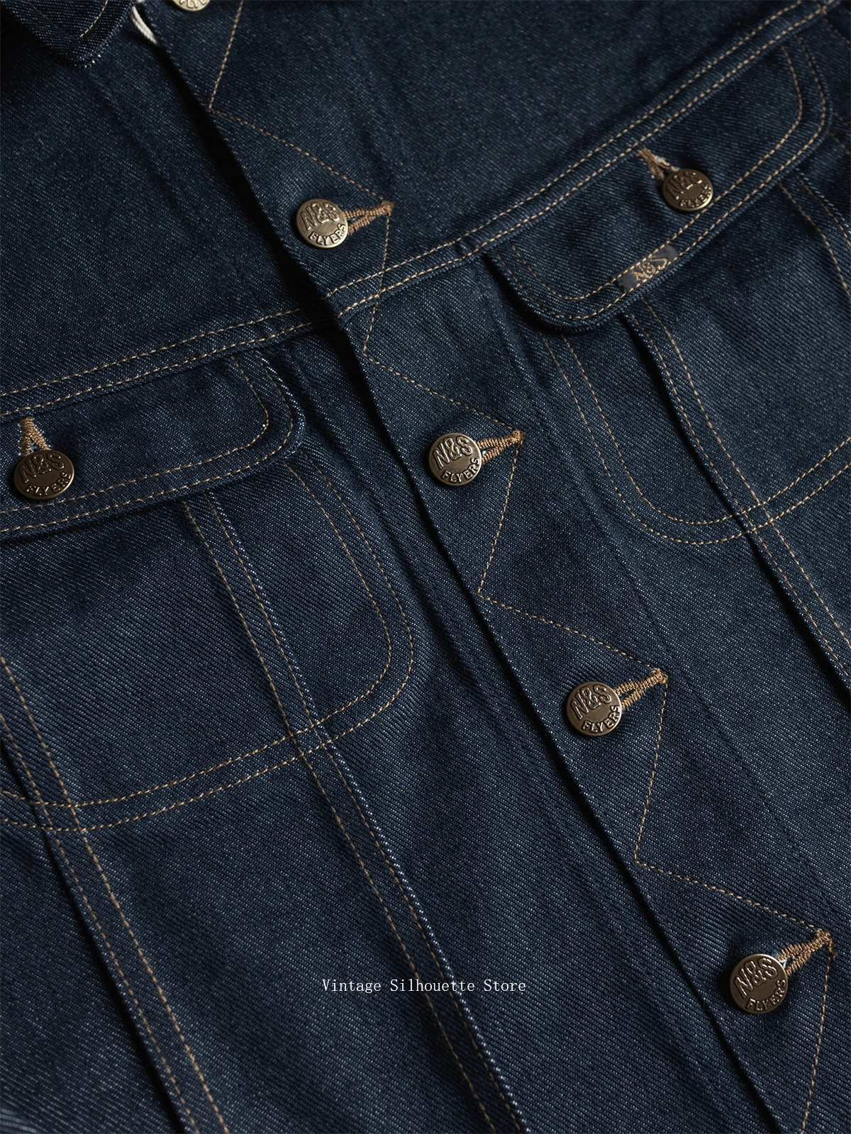 Non Stock 135oz Sanforized Denim Jacket Cropped Fit 1970s Vintage Cowboy Rider Jean Outerwear 251230