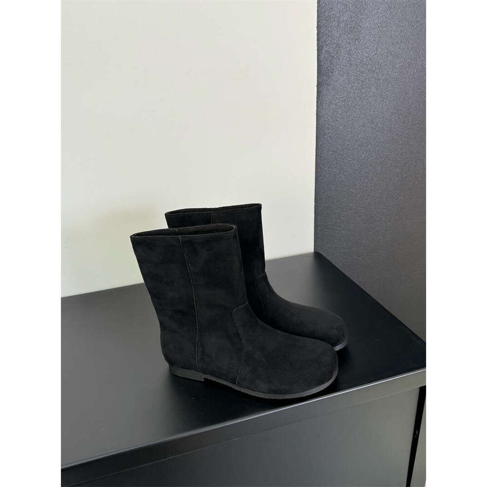 Lazy Style Pile Vintage Western Cowboy 2026 New Autumn Fashion Leopard Print Boken Short Boots for Women