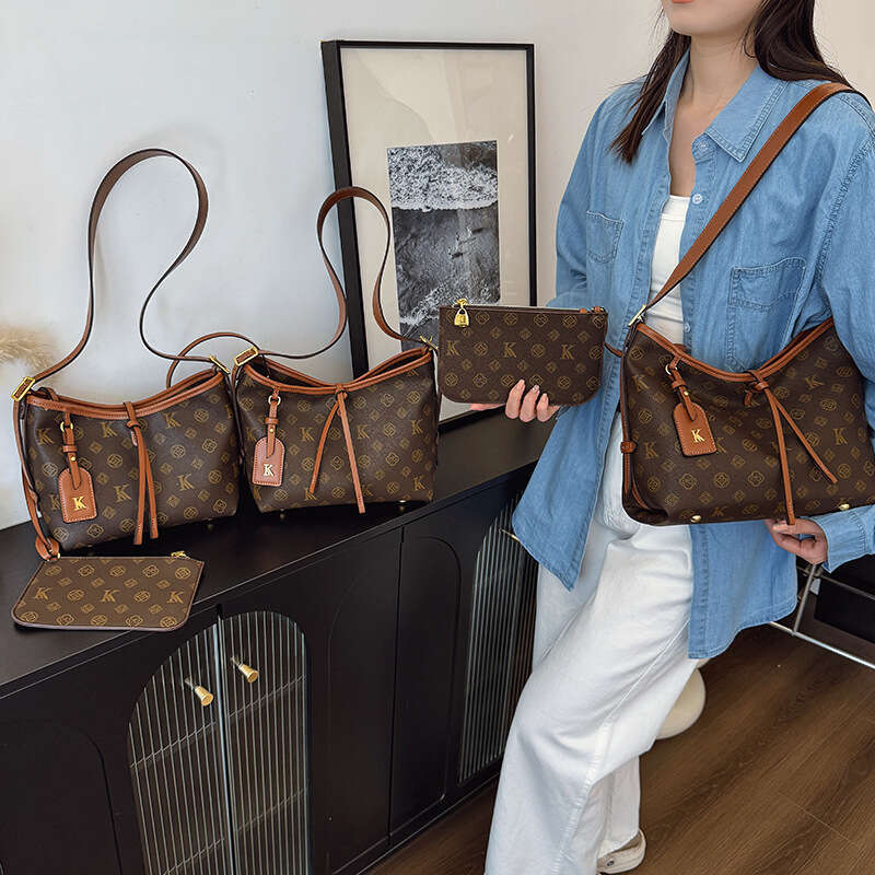 Saianna European Station Quality Color-Block Fashion Print High-Quality Texture Shopping Single Shoulder Underarm Tote Women's Bag