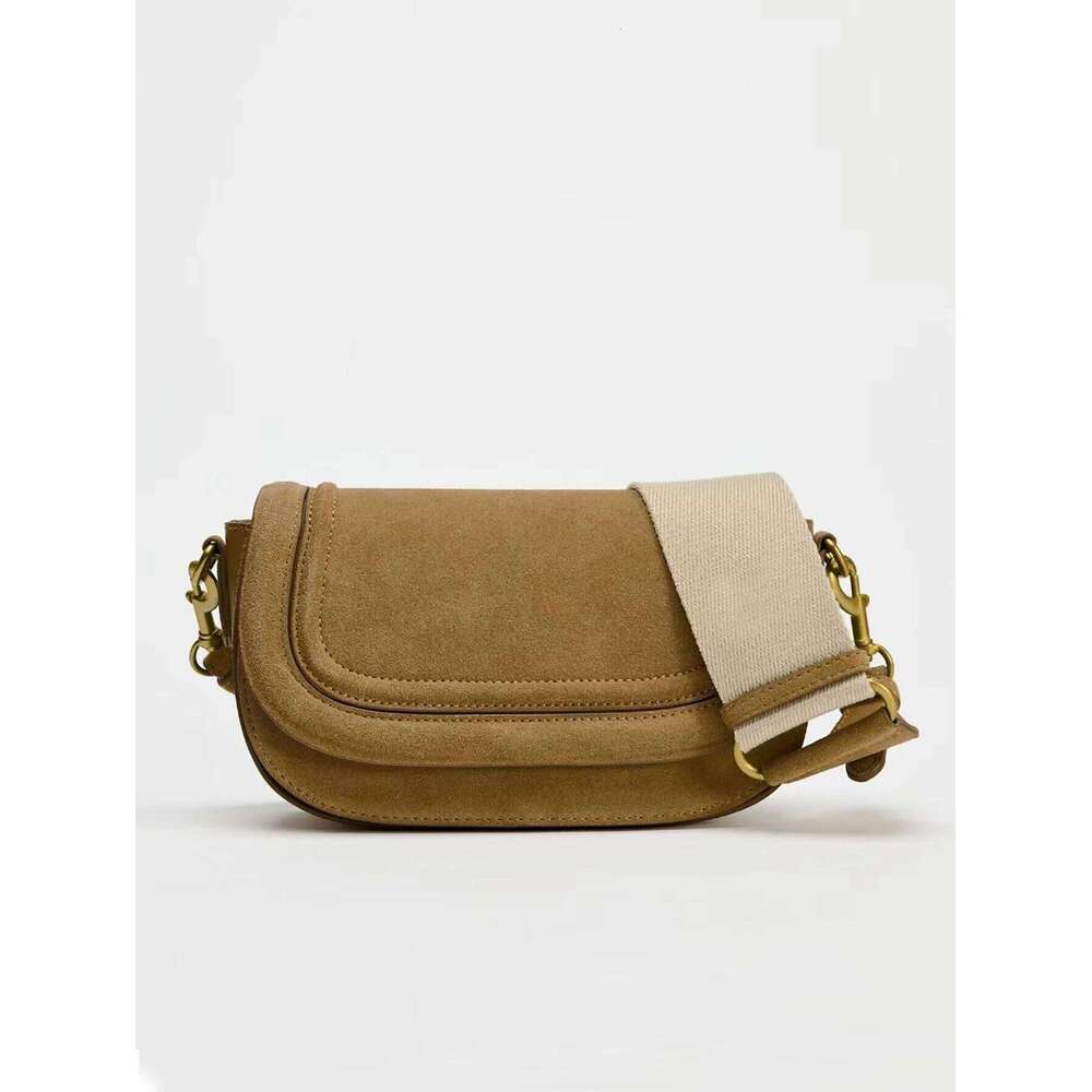 New Fashionable Casual Retro Solid Color Large Capacity Adjustable Shoulder Strap Multi-Functional Crossbody Bag, Suitable For P