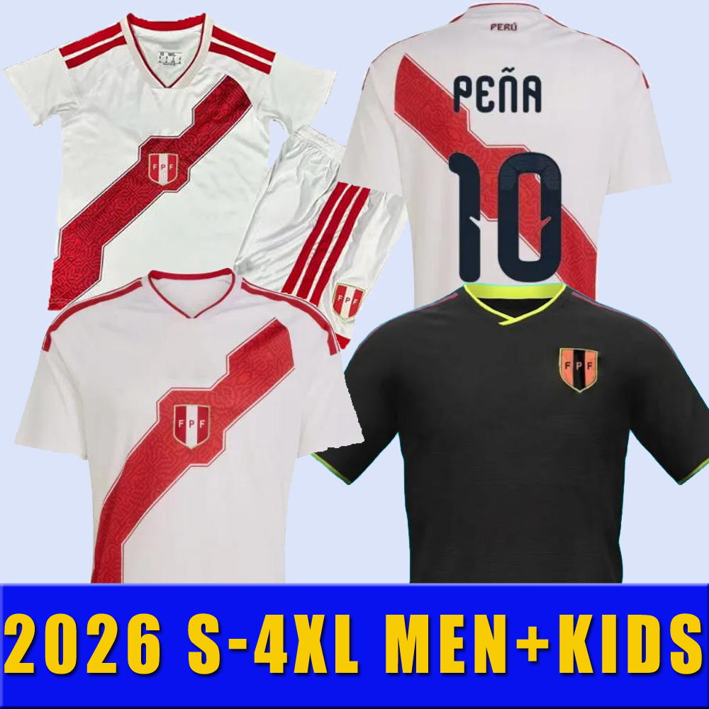 2025 2026 S-4XL Peru Soccer Jerseys LAPADULA GUERRERO TAPIA TRAUCO PENA CARTAGENA GRIMALDO CALLENS national team 26 27 football men kids shirt