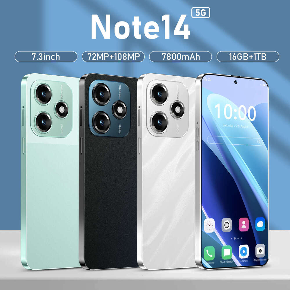 Famous brand new cross-border hot selling smartphone Note14 16+1TB large memory large screen source factory wholesale price CKS