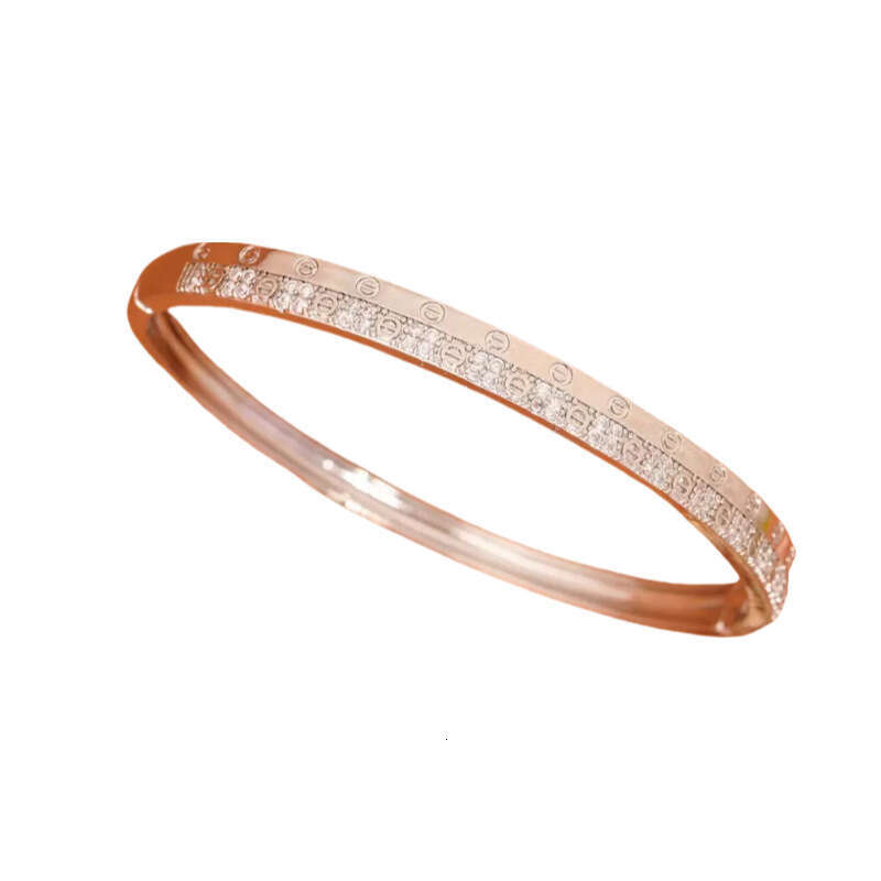 2026 Zircon Bracelet for Women High-End Luxury Simple Bracelet Copper Plated with 18K Elegant Fashion Designer Jewelry Brand niche design jewelry