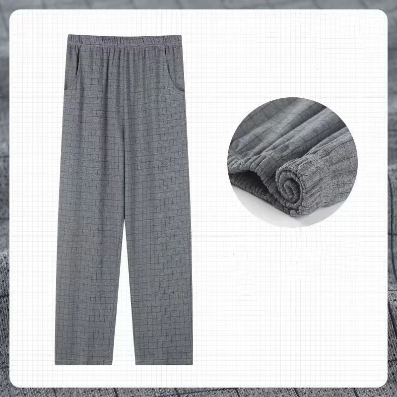 Casual Thin Pajama Pants for Men Loose and Versatile Spring Summer Home Long Mens Plaid That Can Be Worn Outside 251231