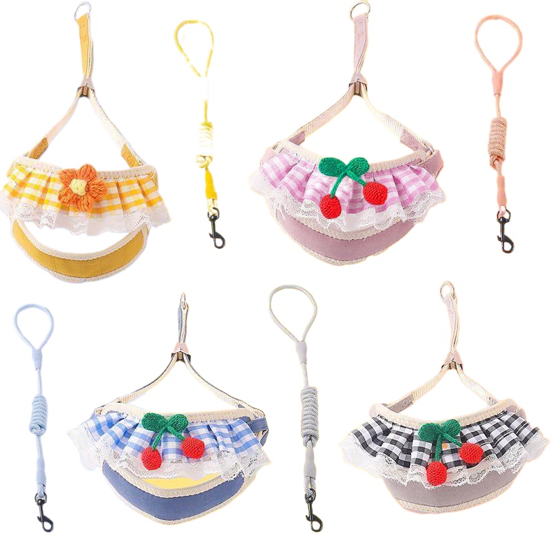 Pet Supplies: Dog, Cat, Traction Rope, Puppy Neck Hoop, Anti slip Dog Walking Rope, Small Dog, Cute Chest Strap