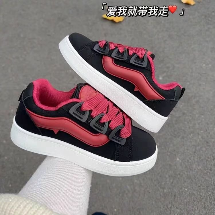 Ddmysports Foreign Trade Thick Soled Sneakers Casual Women S Loafers Spring New Lightweight Comfortable Student Versatile Trendy Shoes Outdoor Shoes