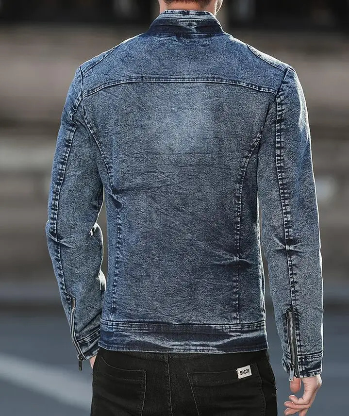 Men Denim jacket Fashion Bomber Jackets Mens Casual Cowboy Embroidered 4XL Coat Streetwear Male 251230