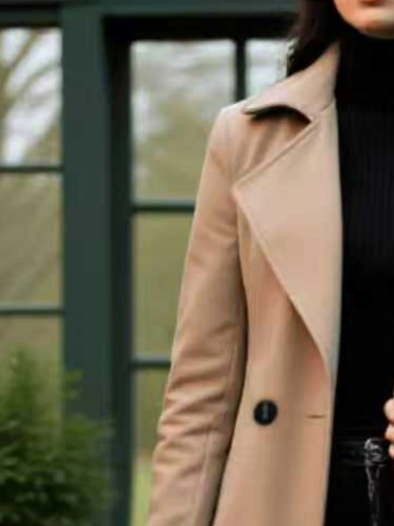 French Retro Trench Coat DoubleBreasted Warm Autumn Winter Elegant Windbreaker Women Wardrobe Essential Give Belt 251231