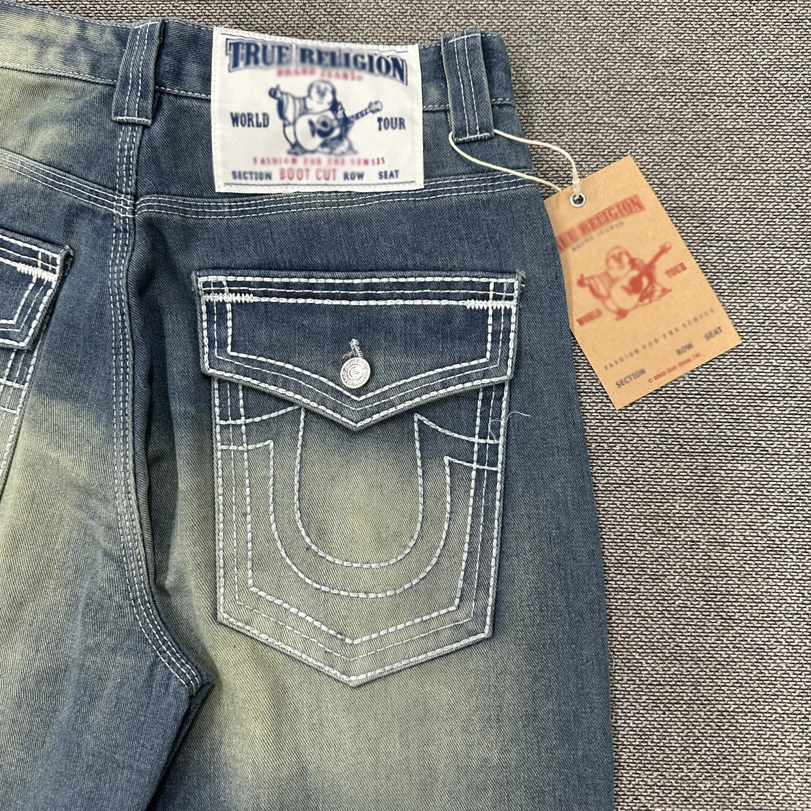 True Y2k Embroidered Baggy Jeans 11 Quality Retro Blue Washed Pantalones Vintage Mens Denim Trousers 251205