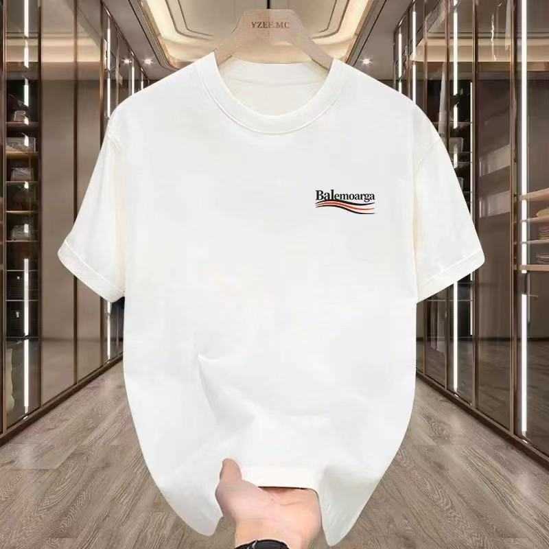 Cool Short Sleeve T-Shirt Summer Personalized Print Trendy Brand Ins Mens Round Neck Base Layer Shirt T260104