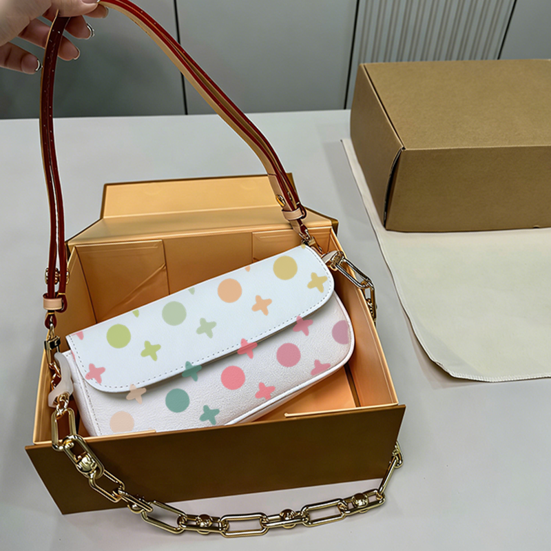 Retro Underarm Bag For Women Full Letters Print Personality Shoulder Bags Evening Party Nightclub Tote Bag