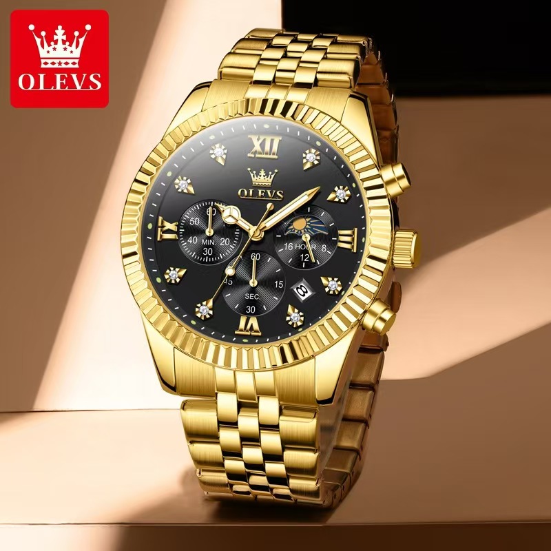 Stylish Personality-Inspired Oliver Mens' Durable Luminescent Quartz Timepiece with Sealed Case