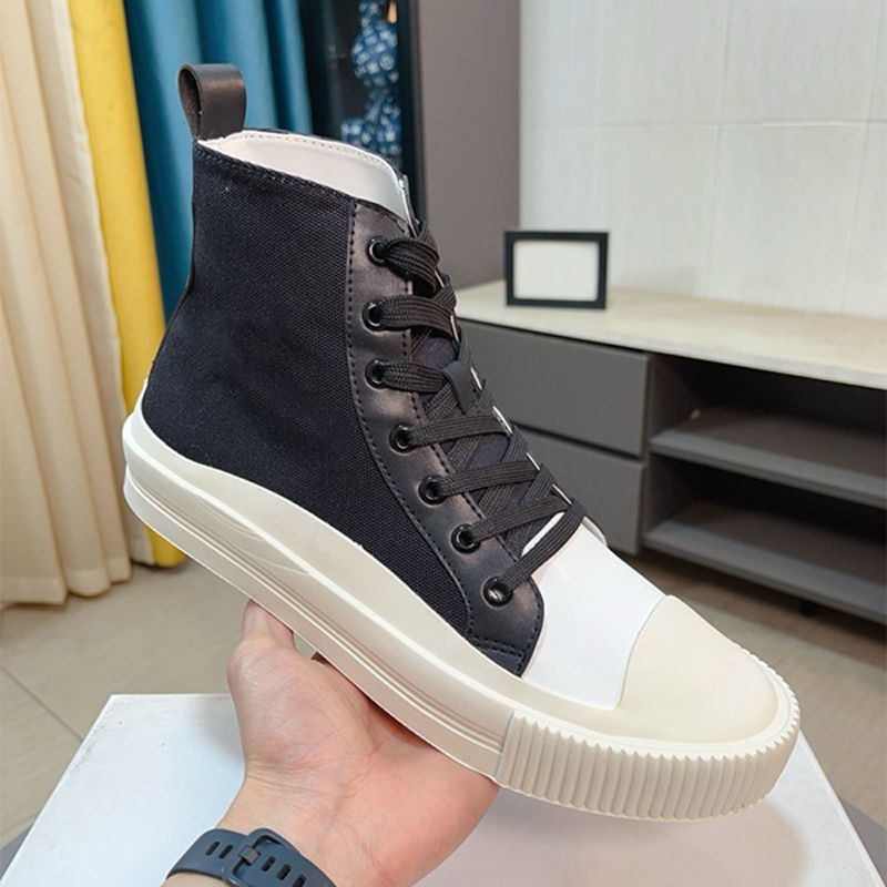 Designer Unisex Fashionable High Top Comfortable Casual Sneakers Trendy New Canvas Thick Soled Shoes Skate Sneakers Walking Shoes 1027