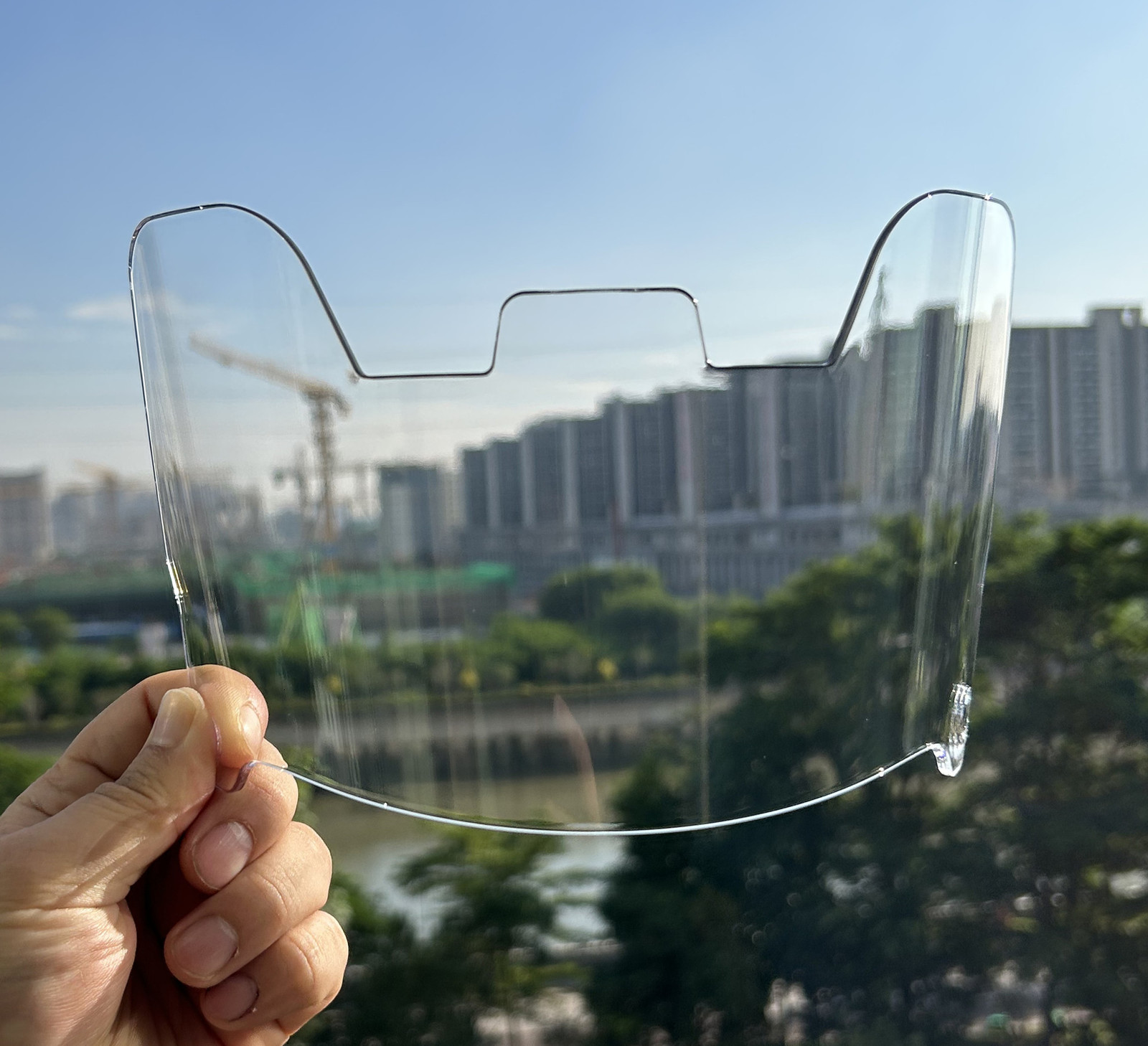 Universal Fit American Football Helmet Visor Rugby Rainbow Chrome Tinted Eye Shield Visors with Clips 241015