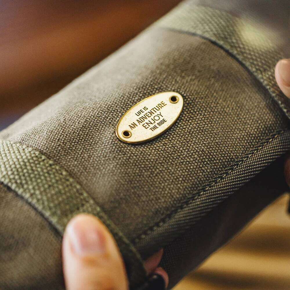 Men S Vintage Canvas Military Green Cylinder Woven Shoulder Strap Crossbody Commuter Bag Detachable Coin Purse High Quality Luxury Bag