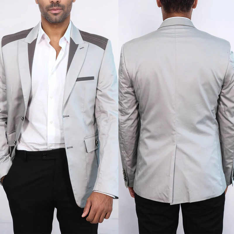 Minimalist Men's Suit 2 Pieces Blazer Pant Single-Breasted Peaked Lapel Formal Occasion Party Banquet Commute Suit Customized