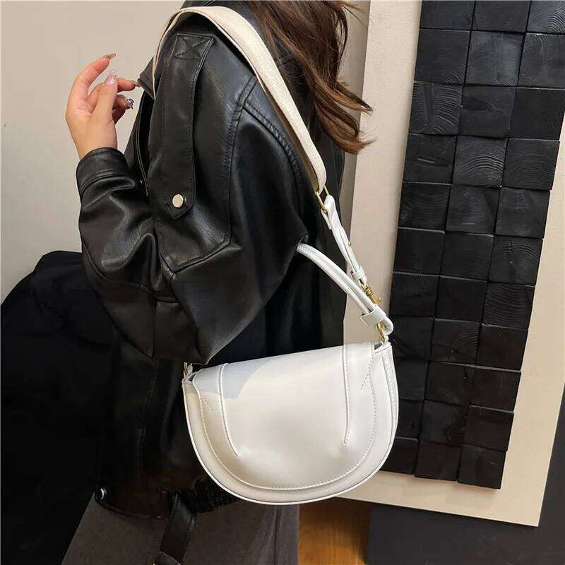 Fashion Package Cover Type Shoulder Solid New Women's Bags On Sale 2025 High Quality Pu Sewing Thread Crossbody Bag