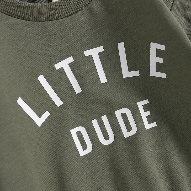 Citgeett Autumn Toddler Boys Fall Outfits Letter Print Long Sleeve Sweatshirts and Pants Spring Clothes Set 251230