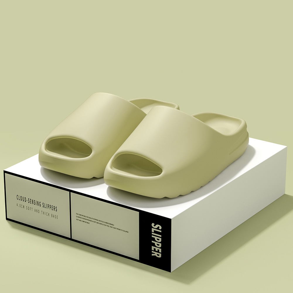 2026 Summer New Slippers for Men Thick-soled Anti-slip Wear-resistant Sandals for Women Home and Outdoor Beach Shoes