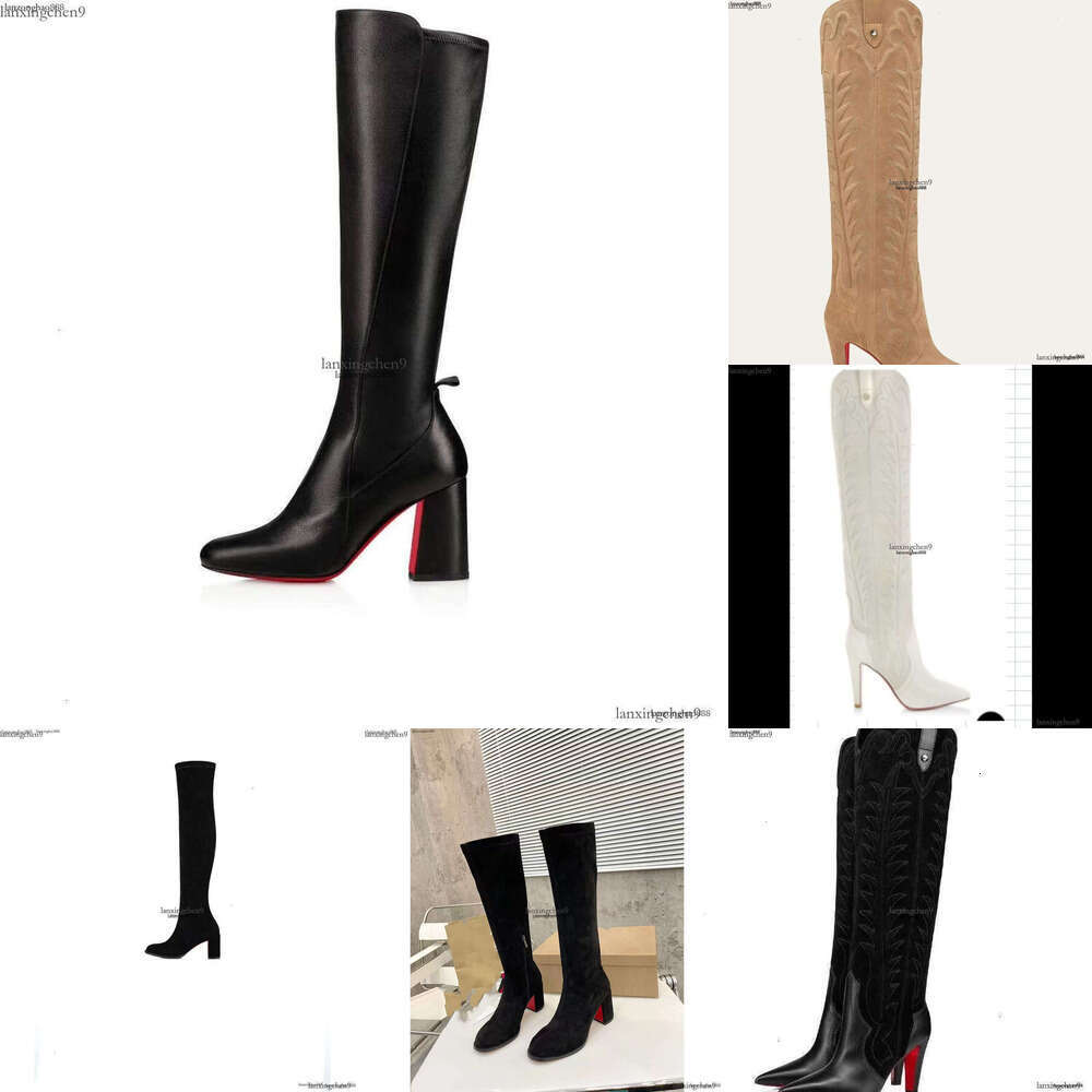 Top Designer red bd bottom boots Luxury Over the Knee Heels Boots Women's Classic Fashion Casual Luxury Heels Suede Brown Black Rivet heels desig