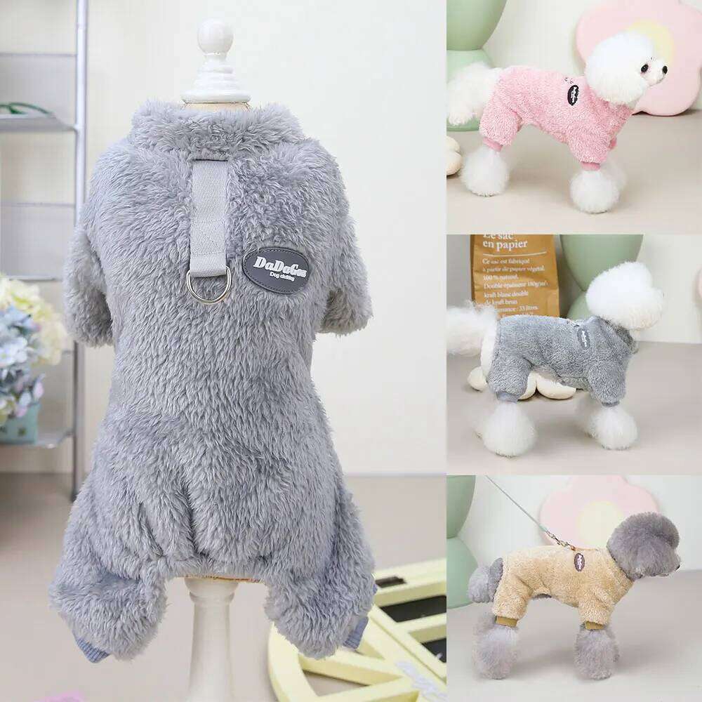 Soft Coral Fleece Clothes Warm Dog Vest Coat Cute Puppy Sweater Cat Apparel For Chihuahua Yorkie Terrier Shih Tzu Pet Outfit 26L0104