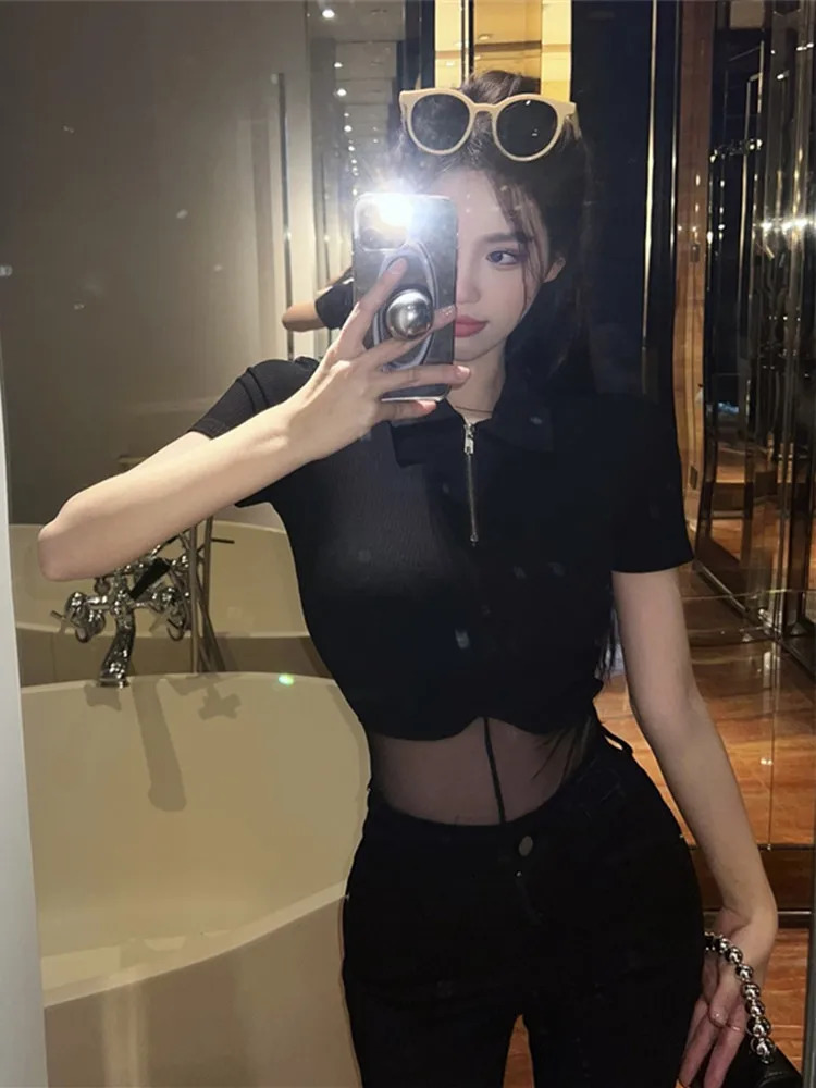 Mesh Patchwork Bodysuit Women Sexy Solid Long Sleeve Hipster Cleavage BodyShaping Party Style Gothic Clubwea 251231