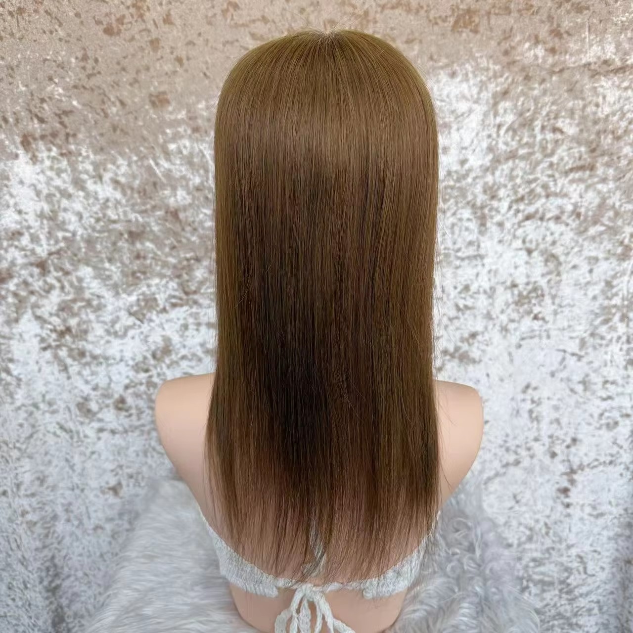 Beauty Burnette brown straight full lace front wig circassian girl,premium quality straight human hair wig for caucassian women