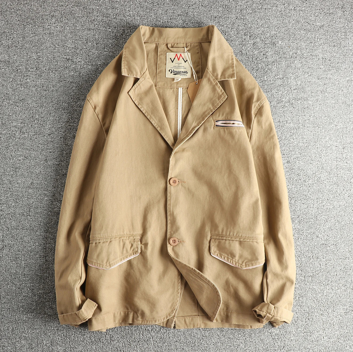 100 Cotton Long Sleeve Pocket Mens Denim Jacket Retro American Wilderness Heavy Lapel n Trendy Versatile Youth Outerwear 251230