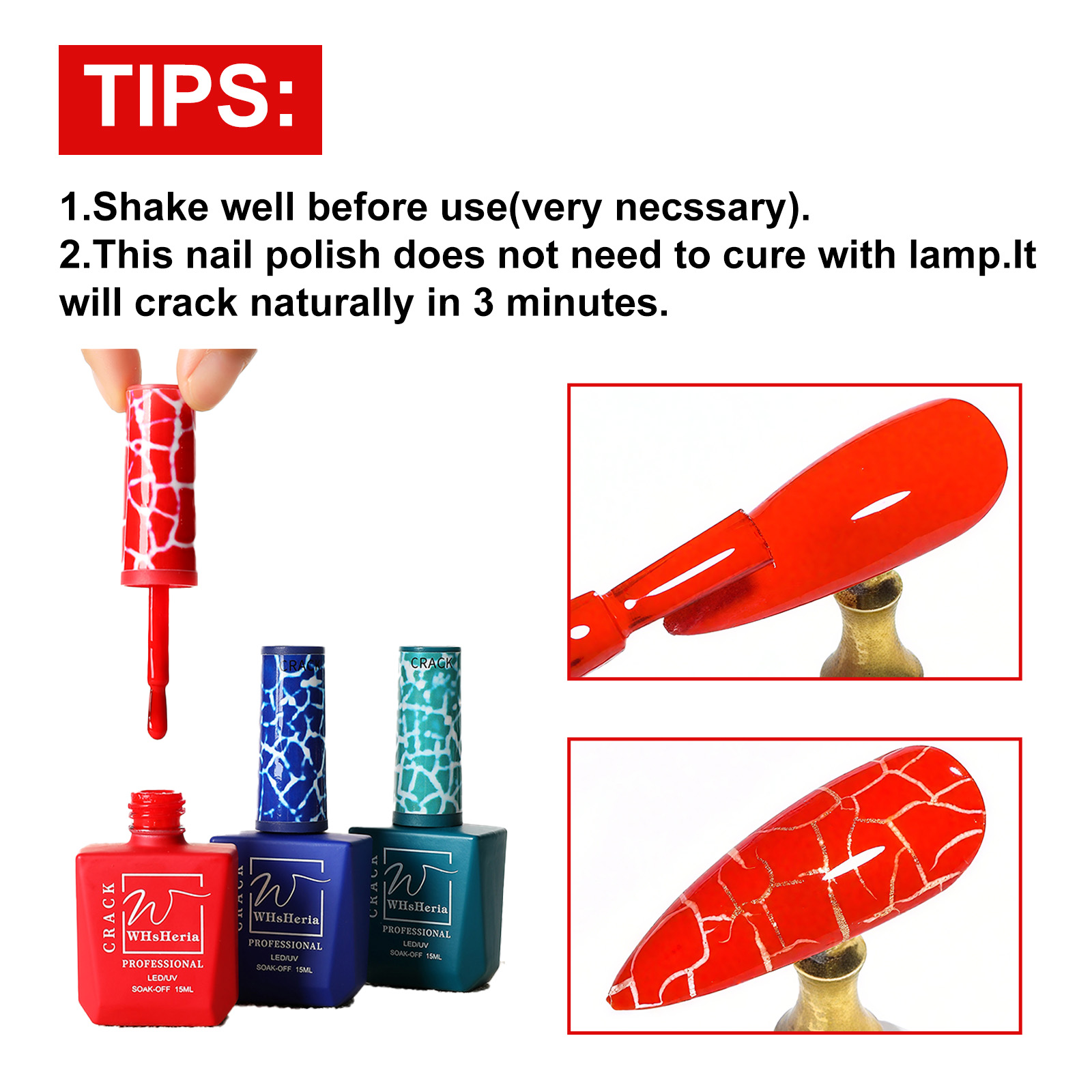 Nail polish with natural crack-resistant coating featuring marble-like patterns.