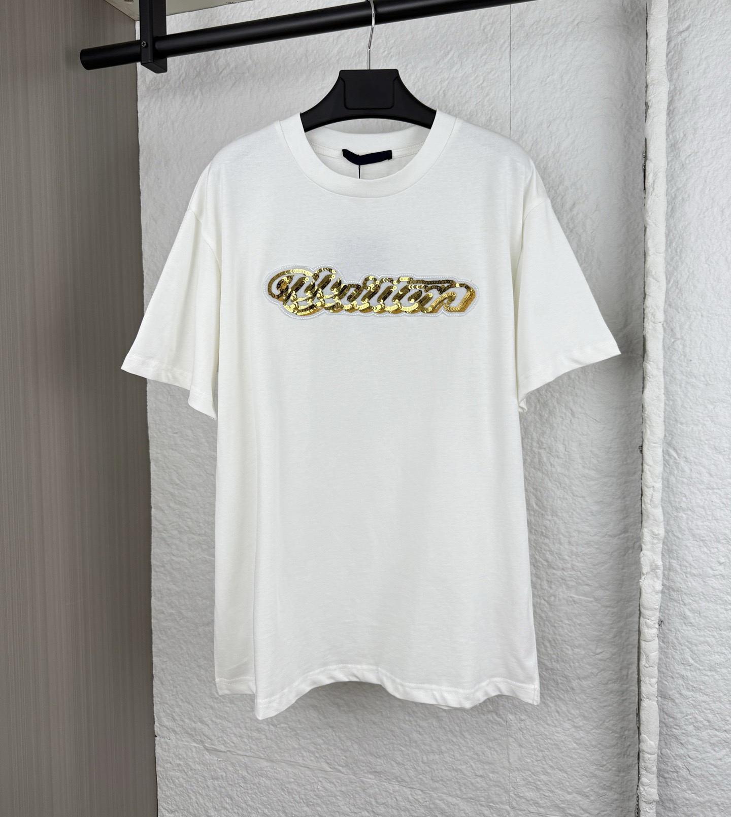 2026ss spring and summer new high grade cotton printing short sleeve round neck panel T-Shirt Size: m-l-xl-xxl-xxxl Color: black white mf4554