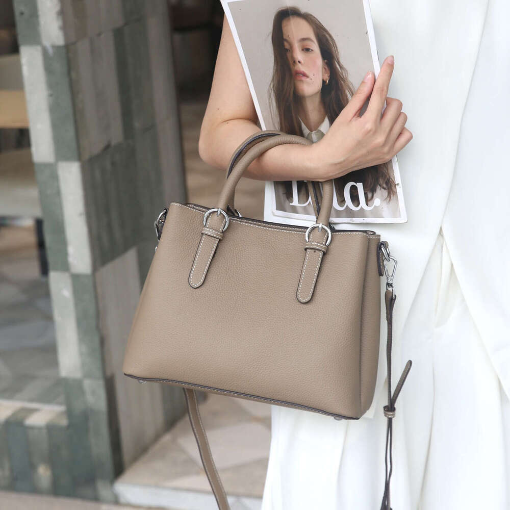 Luxury shoulder bag handbag Hobo leather tote bag for women, casual and fashionable TOGO top layer cowhide crossbody bag, large capacity SENYY