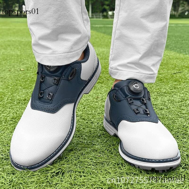 Men Professional Rotating Buckle Outdoor Casual Sports Shoes Anti-Slip Golf Training Sneakers Adult Walking Footwears